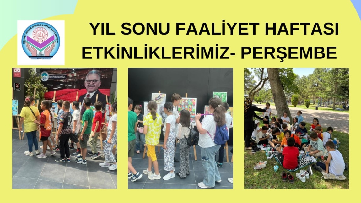 YIL SONU FAALİYET HAFTASI ETKİNLİKLERİMİZ- PERŞEMBE